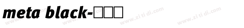 meta black字体转换 meta black字体转换